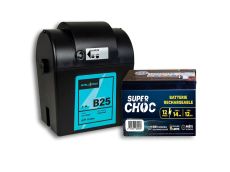 Poste de clôture B25 et batterie 12 V 14 Ah