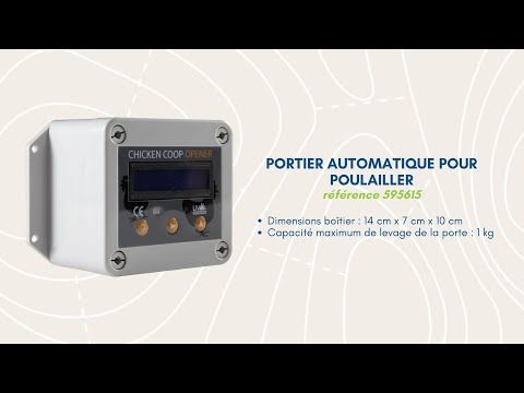 Portier automatique + trappe pour poulailler - Coffia