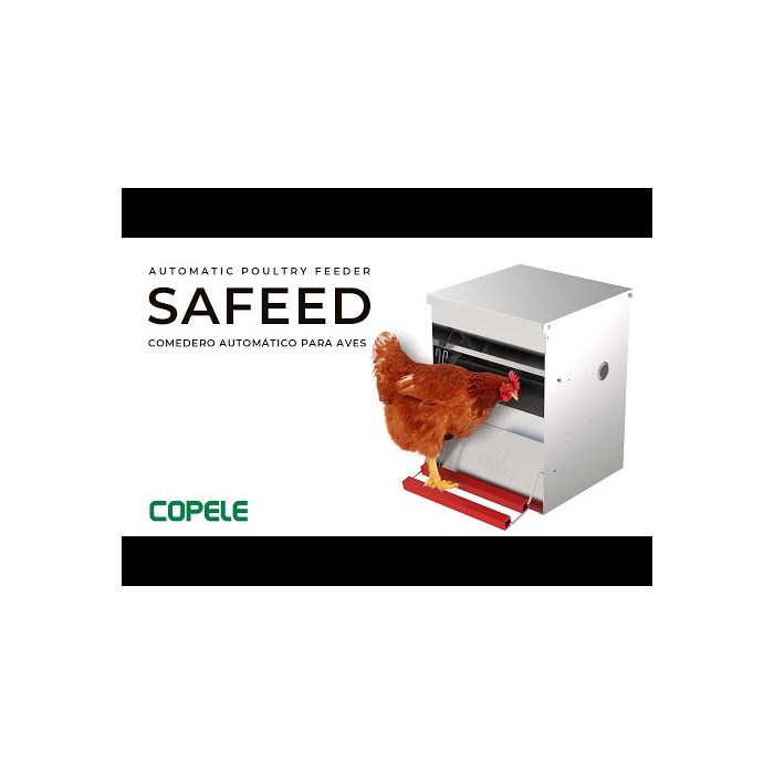 Mangeoire anti-nuisibles Copele Safeed 12 kg pour 6 poules - Coffia